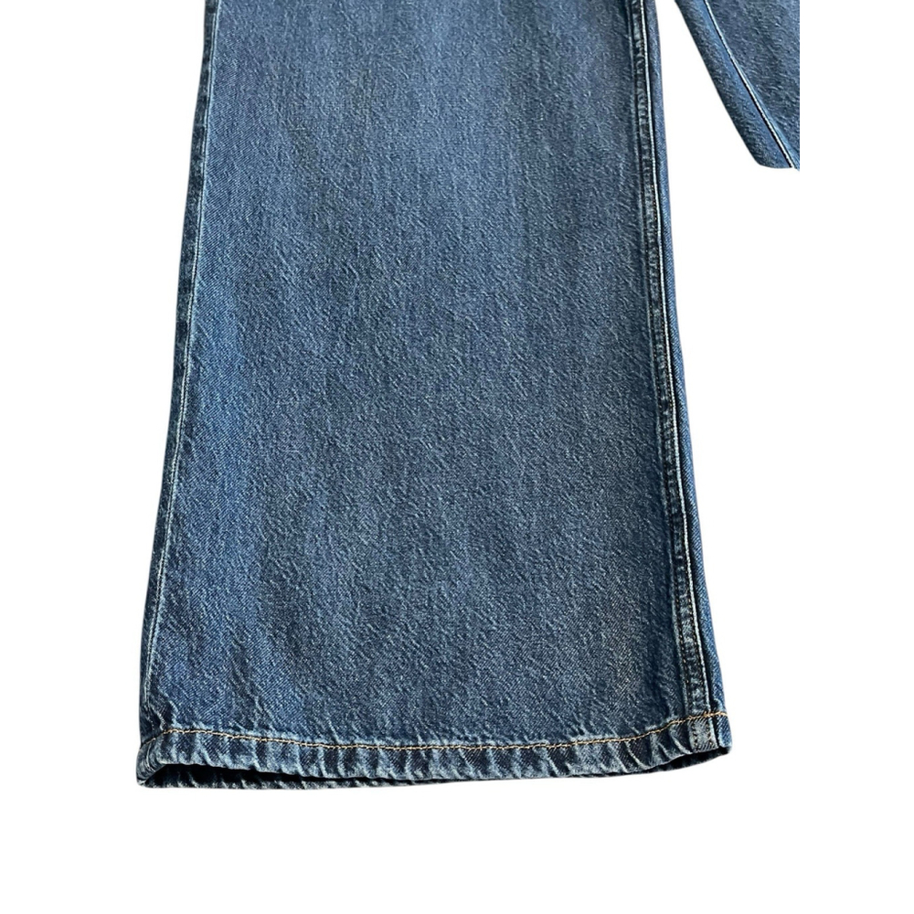 Abercrombie & Finch Wide Leg Jeans Womens 27 Curve Love High Rise Cropped NWT - Picture 4 of 12